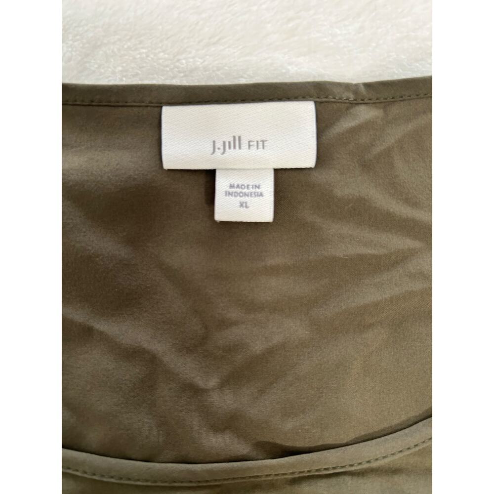 J Jill Fit Womens Sundress with Drawstring Olive Green Excellent Condition Sz XL - Picture 3 of 9
